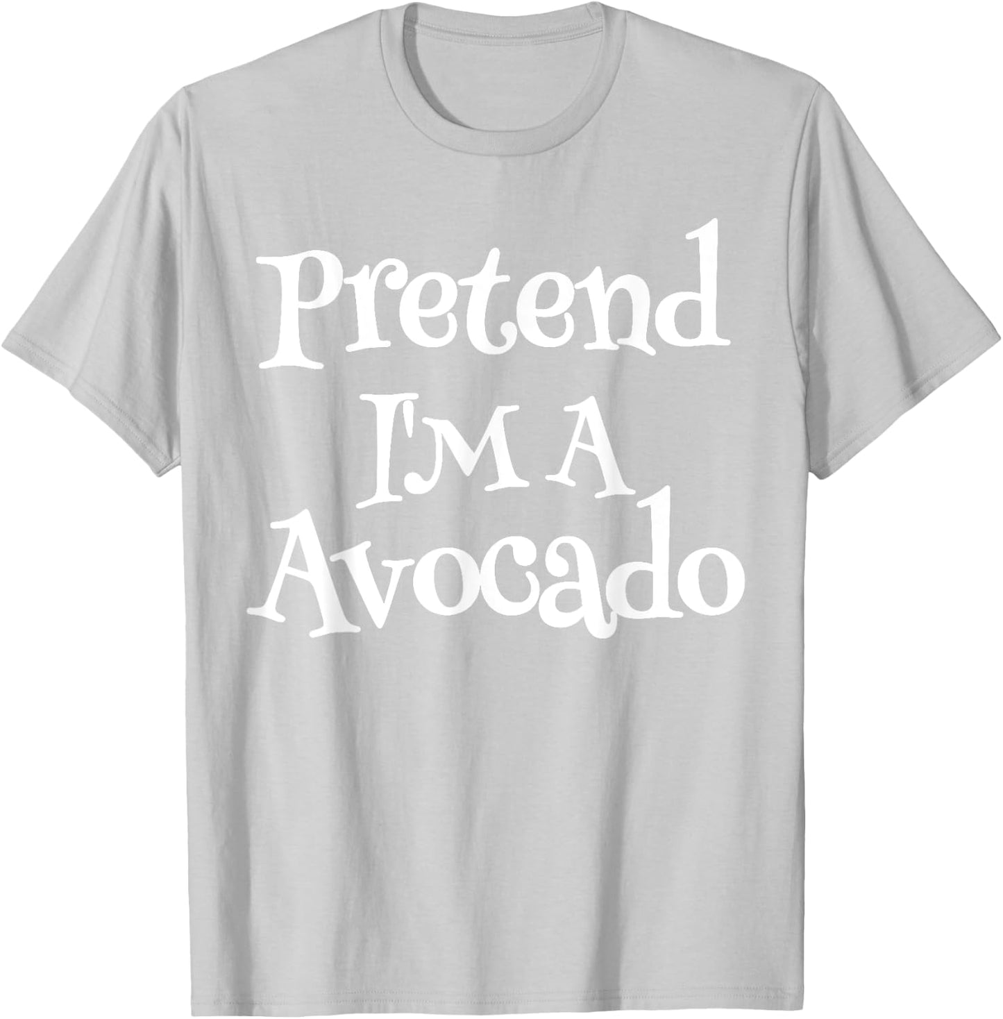 Pretend I'm A Avocado Couples Halloween Costumes For Adults T-Shirt - T-Shirt | Ash