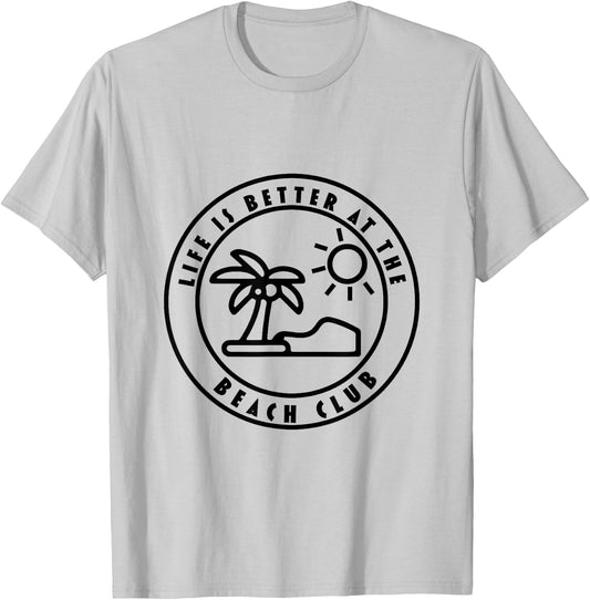 Life is Better At The Beach Summer Surfer Men Women Youth T-Shirt - T-Shirt | Ash