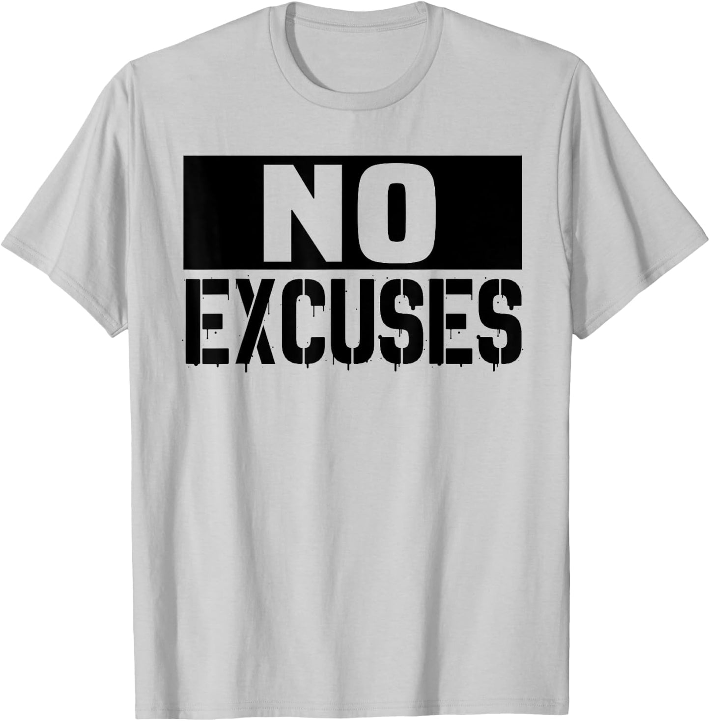 No Excuses Motivational Workout Training Gift ,Women T-Shirt - T-Shirt | Ash