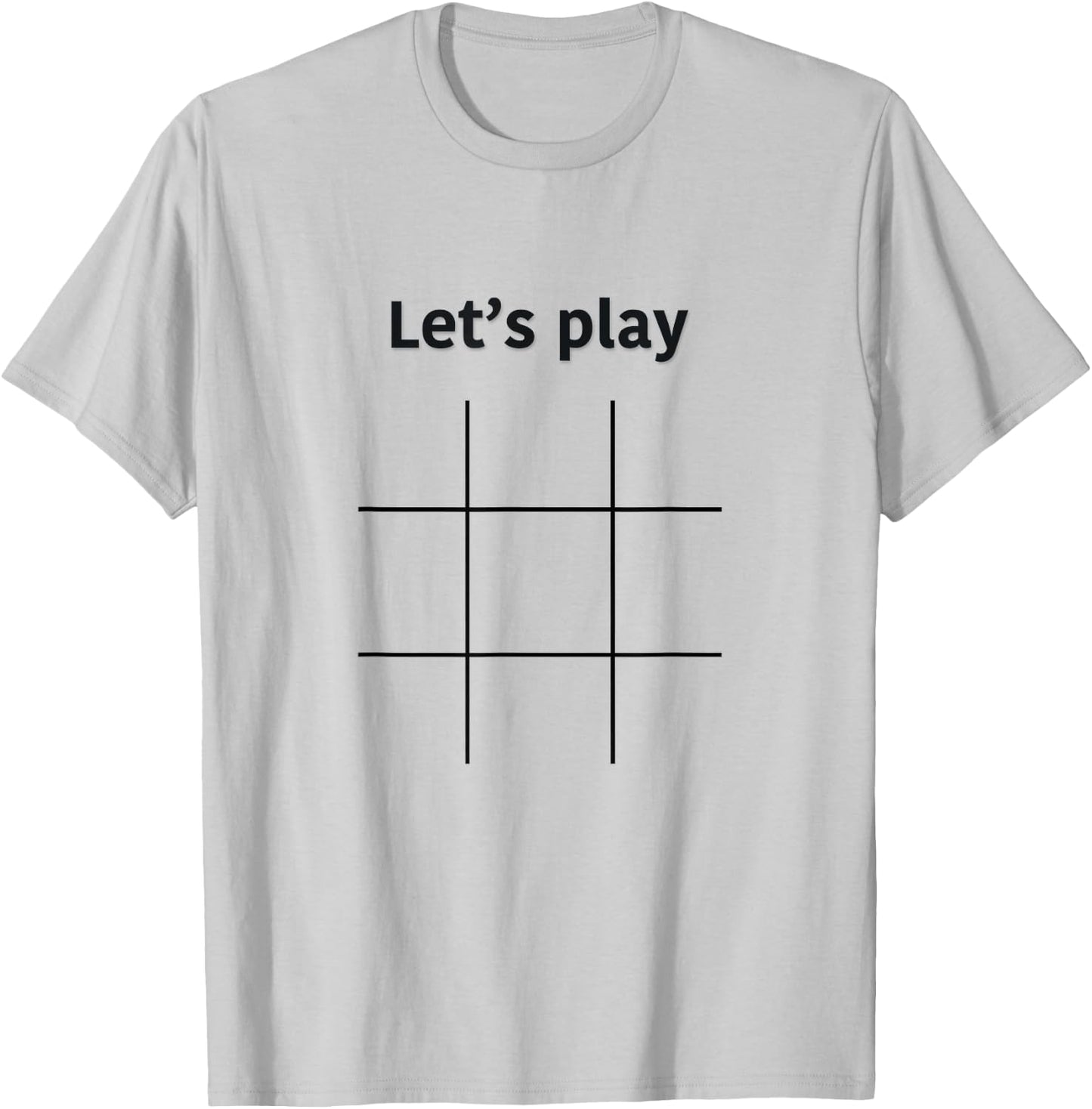Tic Tac Toe T-Shirt - T-Shirt | Ash