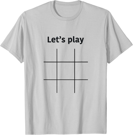 Tic Tac Toe T-Shirt - T-Shirt | Ash