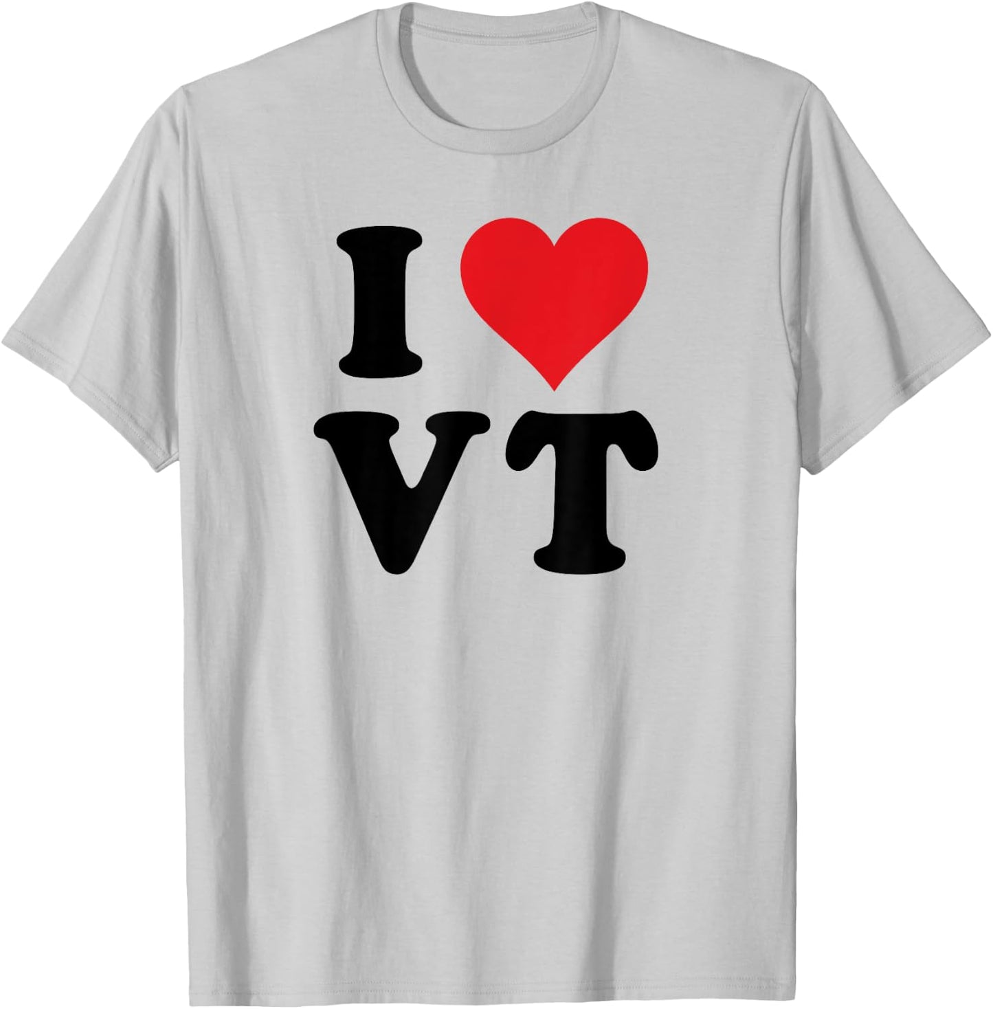 I Heart VT Initials I Love V.T. First And Last Name V T T-Shirt - T-Shirt | Ash