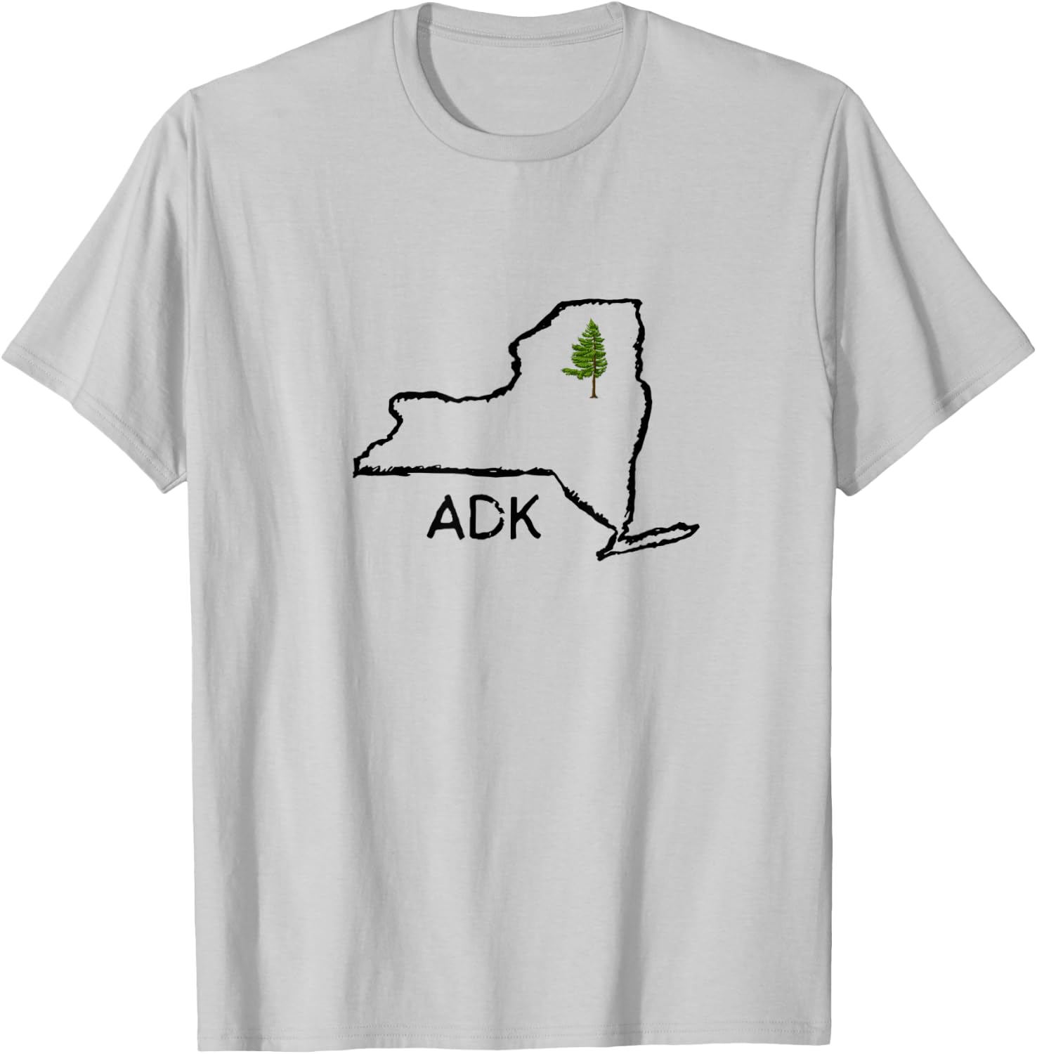 Adk Ny T-Shirt - T-Shirt | Ash