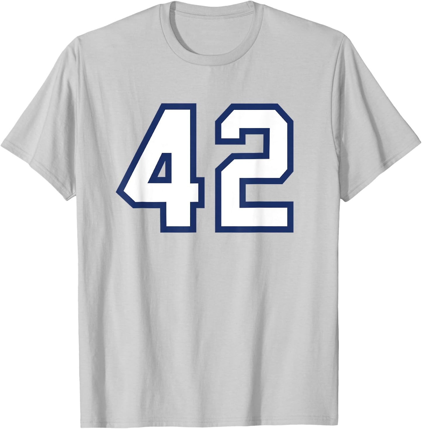 Number #42 Sport Varsity Number T-Shirt - T-Shirt | Ash