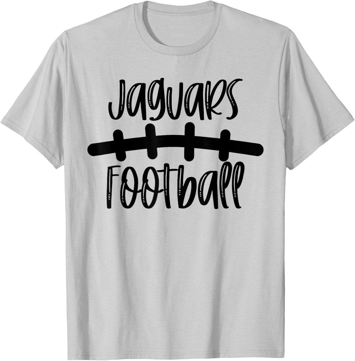 Jaguars Football School Spirit Team Mascot Game Night T-Shirt - T-Shirt | Ash