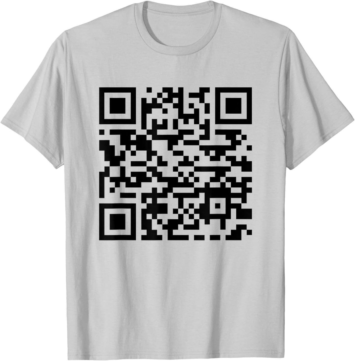 Funny QR President Trump Dancing Scan And Dance ( 2 Side) T-Shirt - T-Shirt | Ash