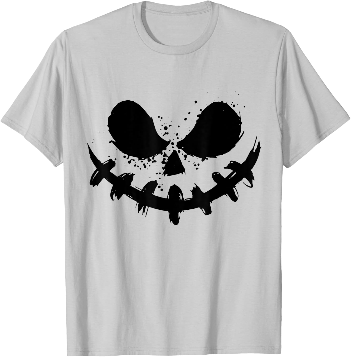 Pumpkin Jack O Lantern Face Jackolantern T-Shirt - T-Shirt | Ash