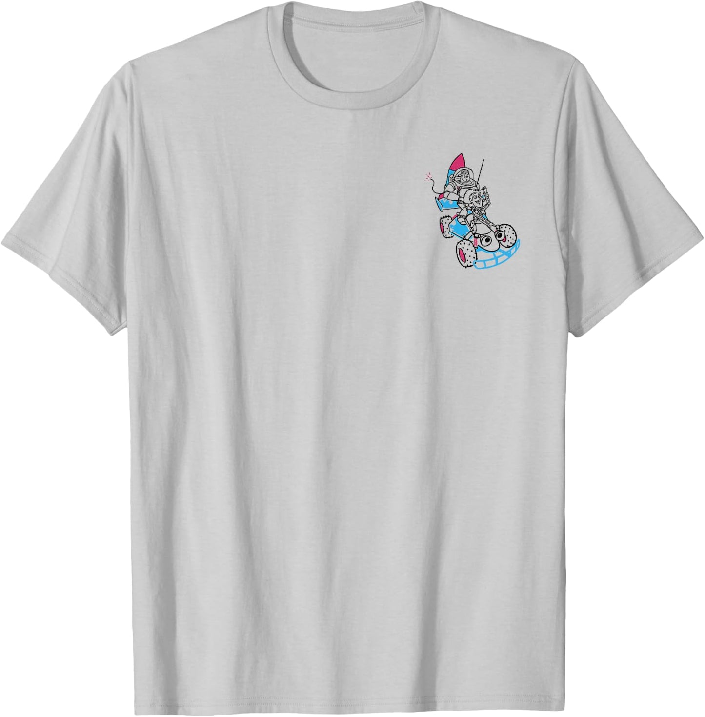 Disney Pixar Toy Story Buzz & Woody RC Car Adventure Logo T-Shirt - T-Shirt | Ash