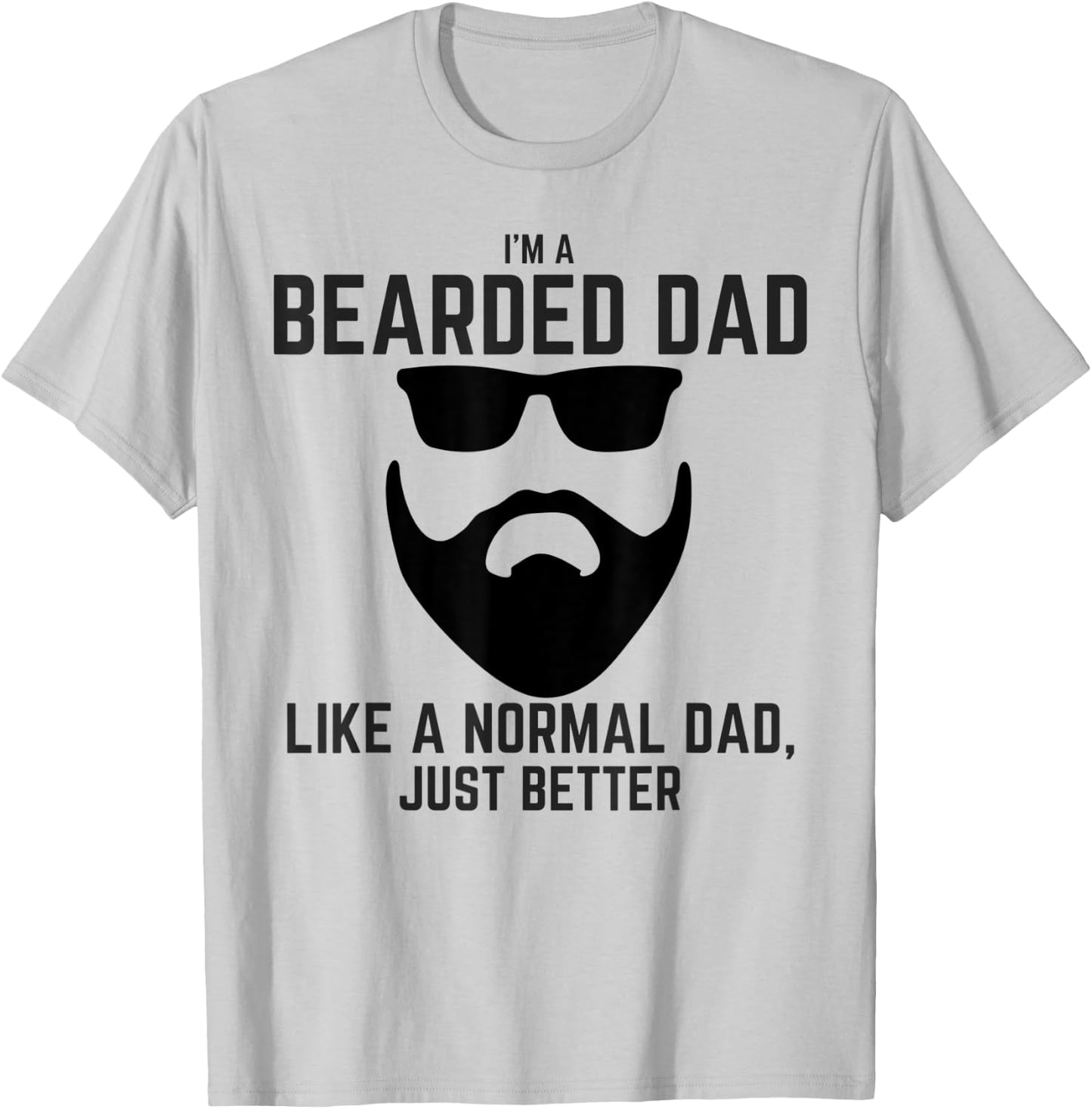 Great Beard Comes Great Responsibility Bearded Tattoo Dad T-Shirt - T-Shirt | Ash
