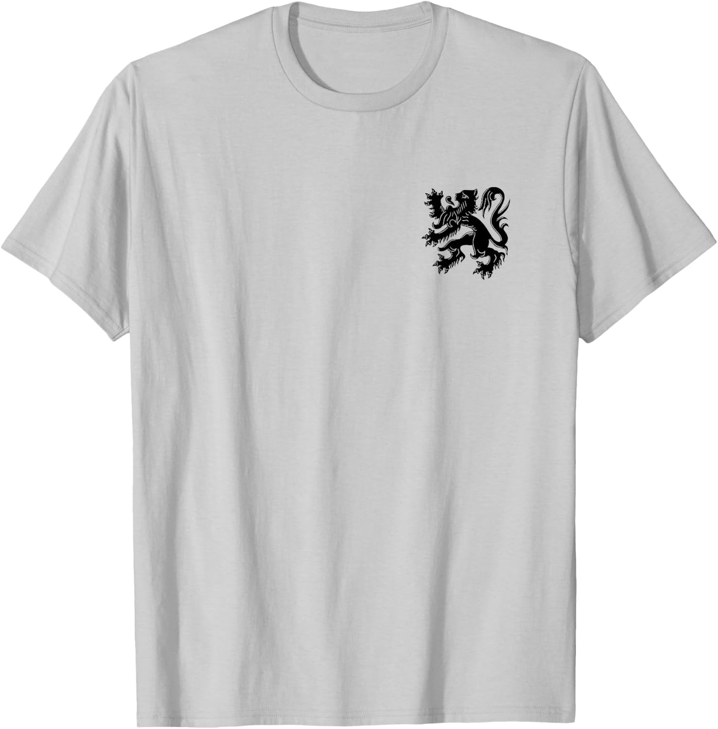 Flanders Belgium Flag Flemish Lion Brussels T-Shirt - T-Shirt | Ash