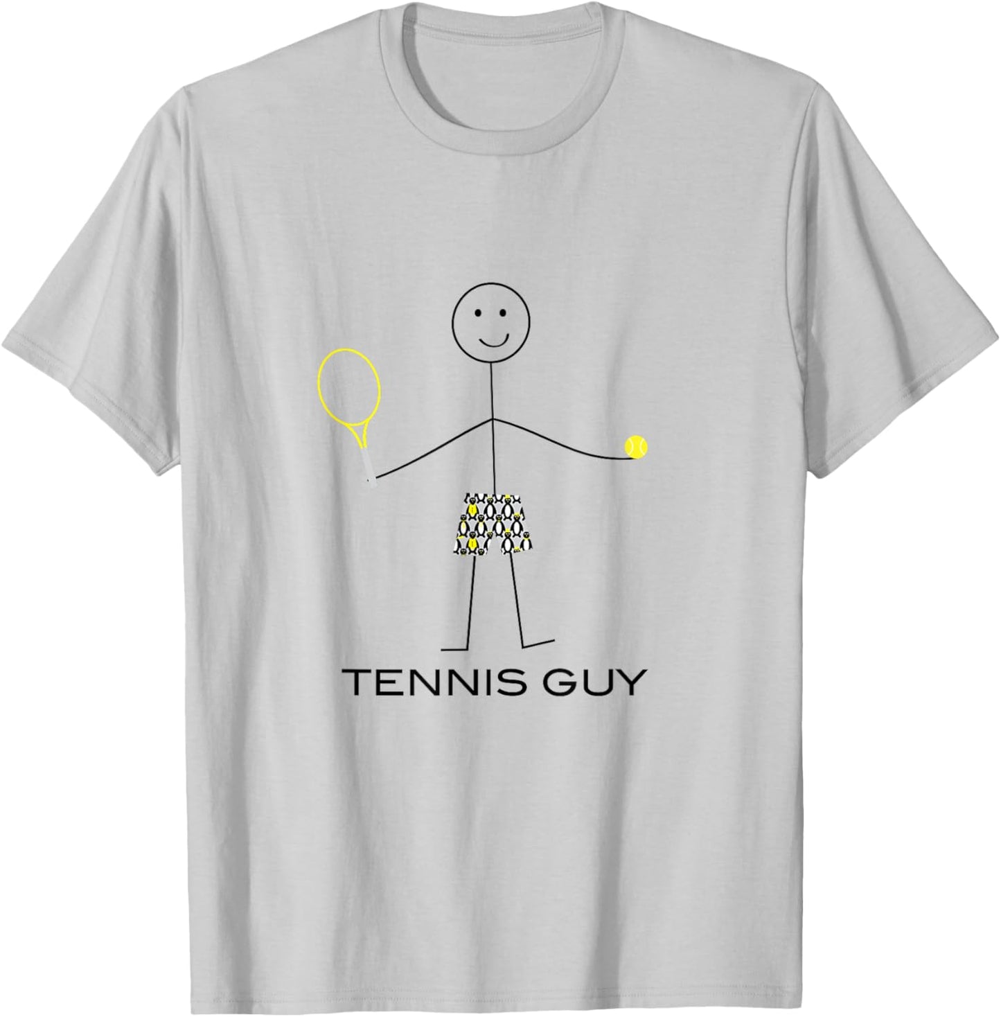 Funny Tennis Design Men, Tennis Player Boys T-Shirt - T-Shirt | Ash