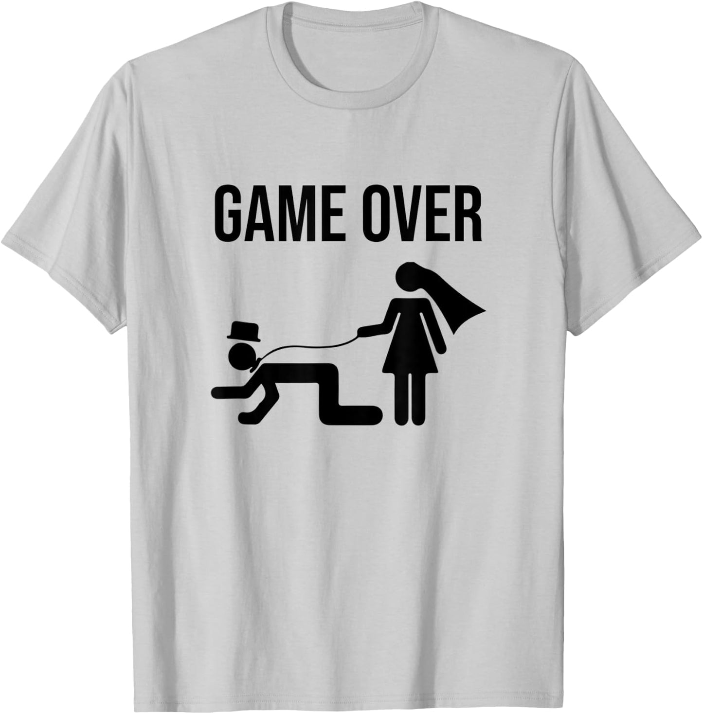 Funny Bride Groom Wedding Bachelor Bachelorette Party T-Shirt - T-Shirt | Ash