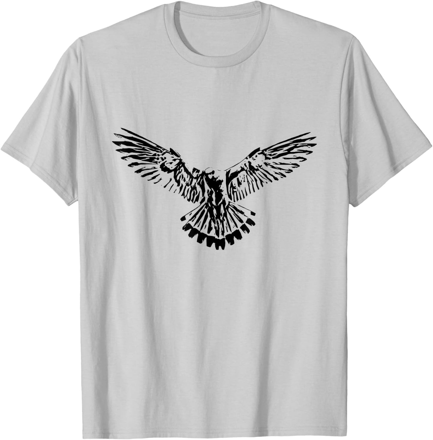 Hawk motif bird of prey T-Shirt - T-Shirt | Ash