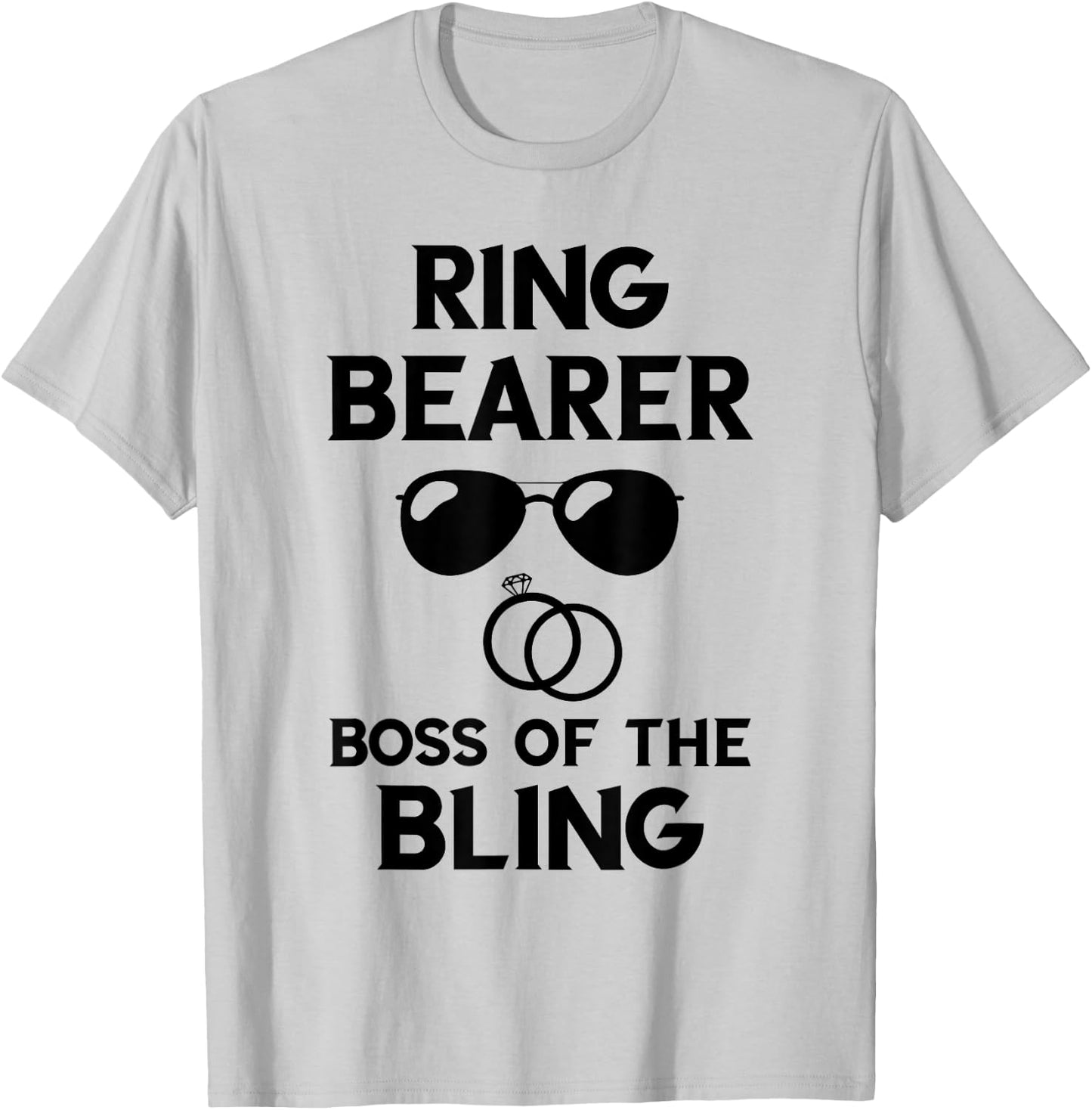 Ring Bearer Boss Of The Bling Ring Wedding Party Security T-Shirt - T-Shirt | Ash
