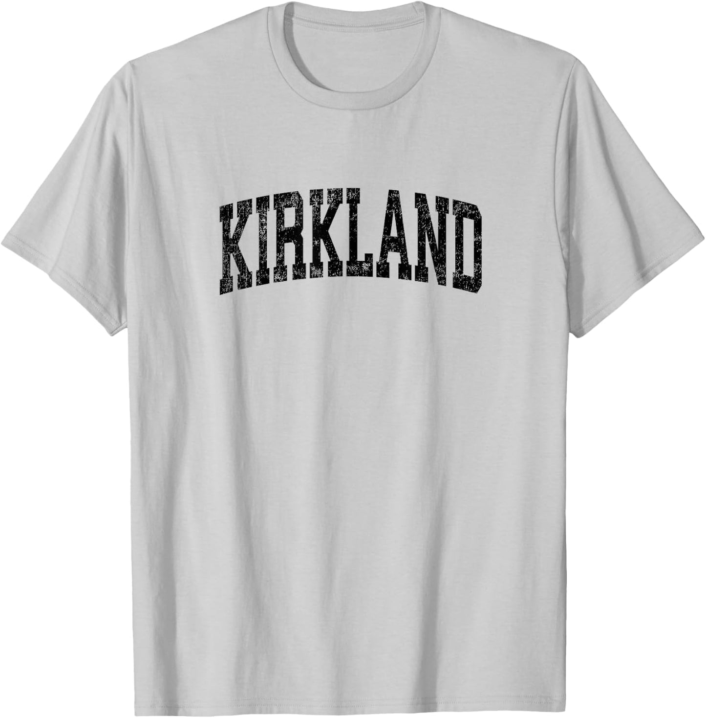 Kirkland Washington WA Vintage Athletic Sports Black Design T-Shirt - T-Shirt | Ash