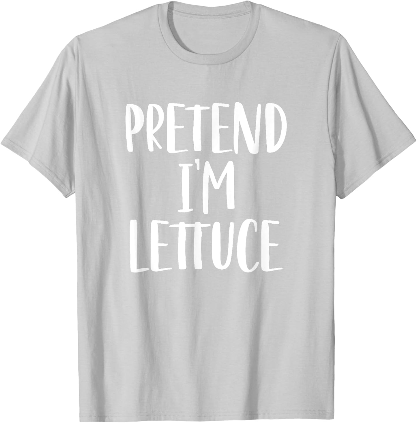 Pretend I'm Lettuce Vegetable Costume Halloween Party T-Shirt - T-Shirt | Ash