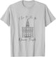 Nauvoo IL Temple, I love to see my temple, calligraphy T-Shirt - T-Shirt | Ash