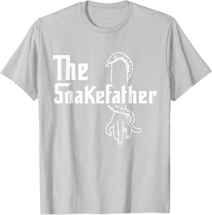 The Snakefather Best Dad Ever Fatherhood Cobra Phyton T-Shirt - T-Shirt | Ash