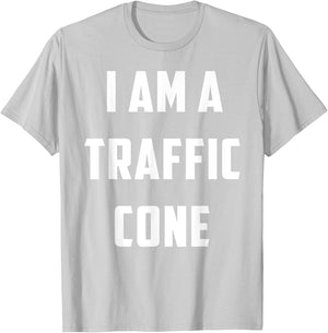I am a Traffic Cone DIY Halloween Night Party Costume T-Shirt - T-Shirt | Ash