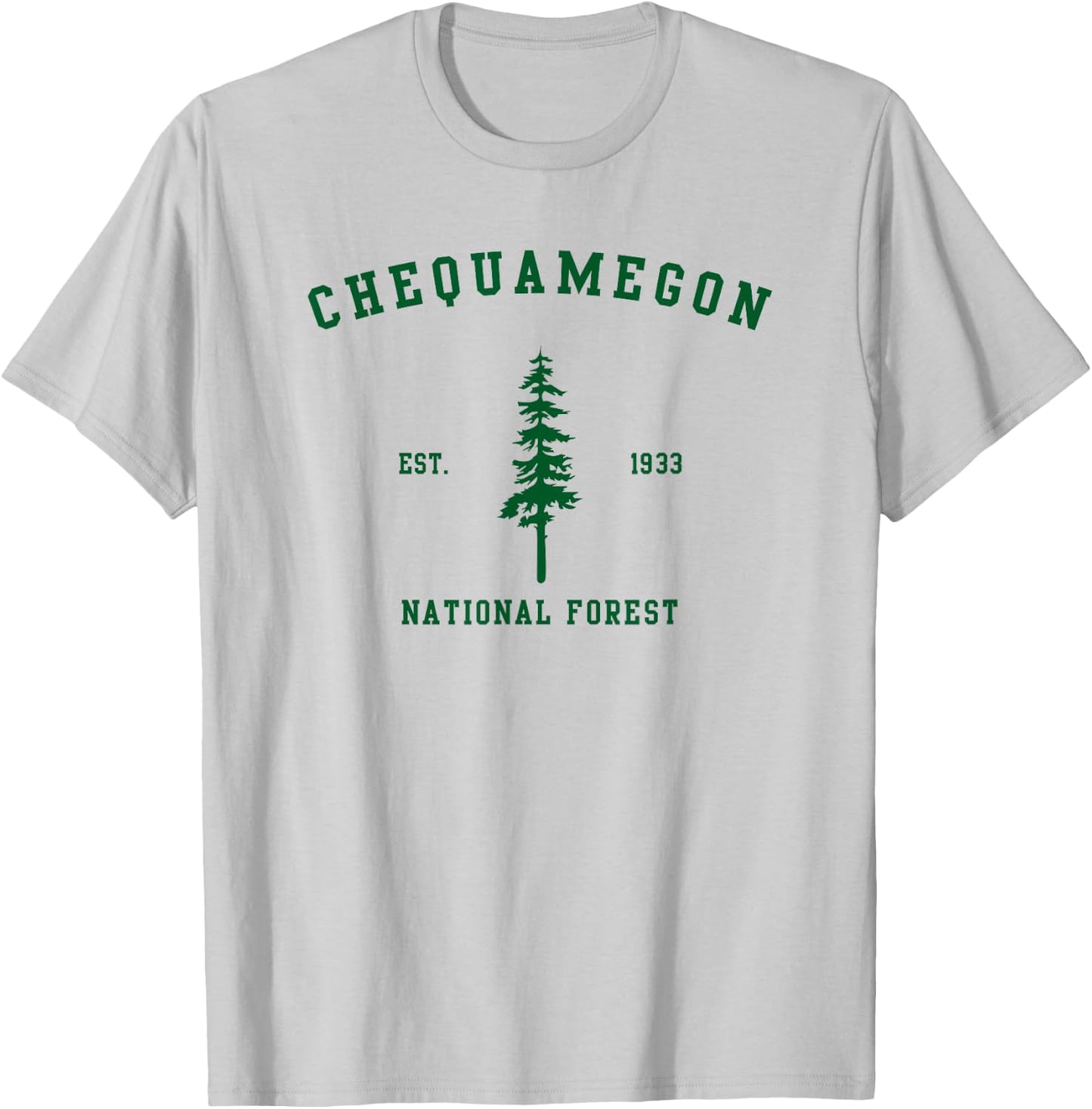 Chequamegon National Forest Explore Wisconsin T-Shirt - T-Shirt | Ash