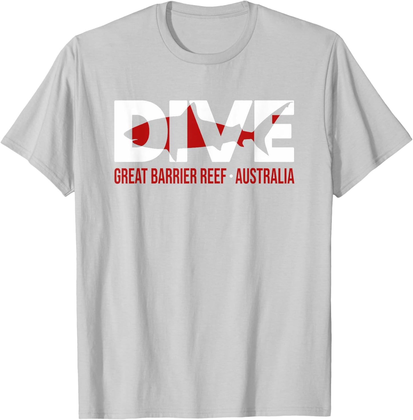 SHARK DIVE Great Barrier Reef Australia DIVING T Shirt T-Shirt - T-Shirt | Ash