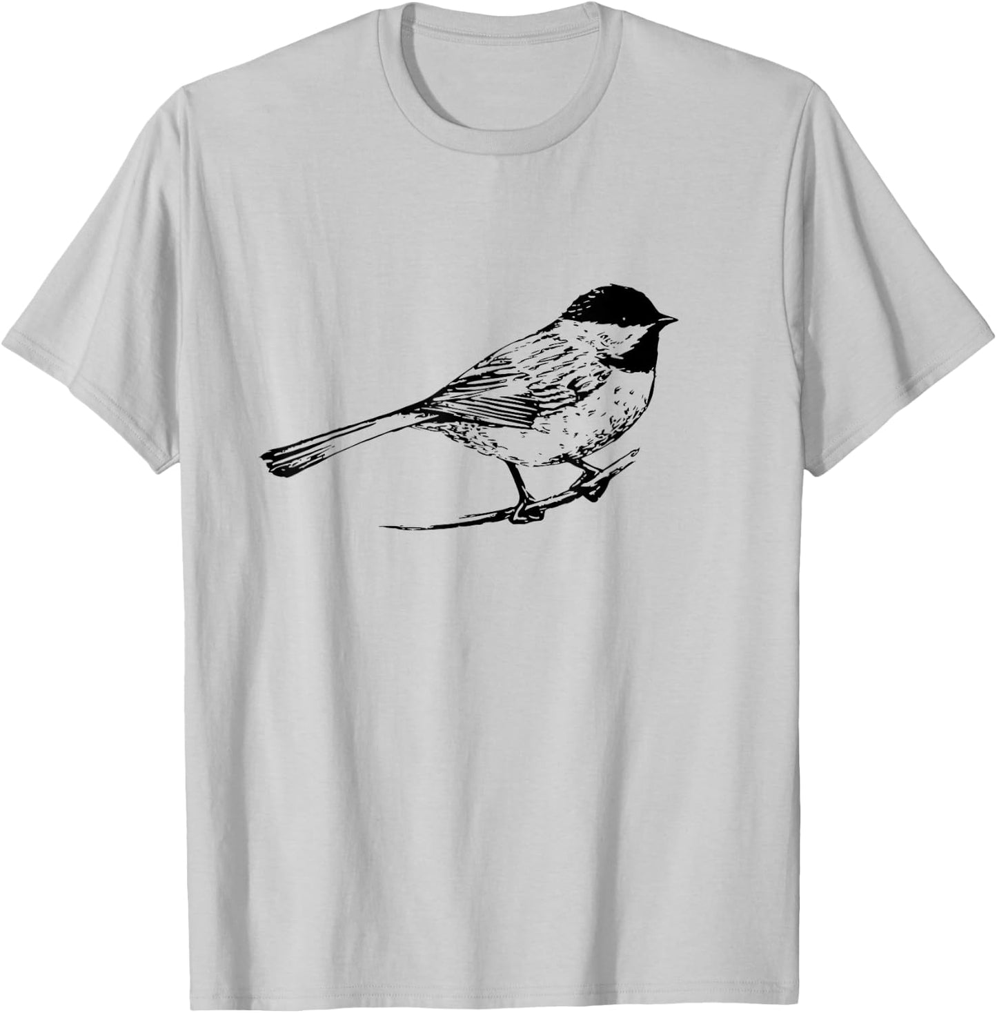 Chickadee Bird Nature Lover Birding T-Shirt - T-Shirt | Ash