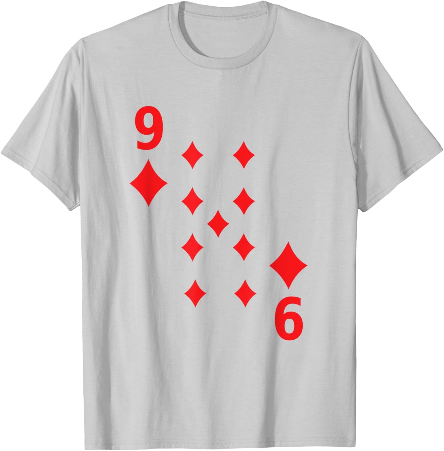 Nine of Diamonds poker playing card costume shirt T-Shirt - T-Shirt | Ash