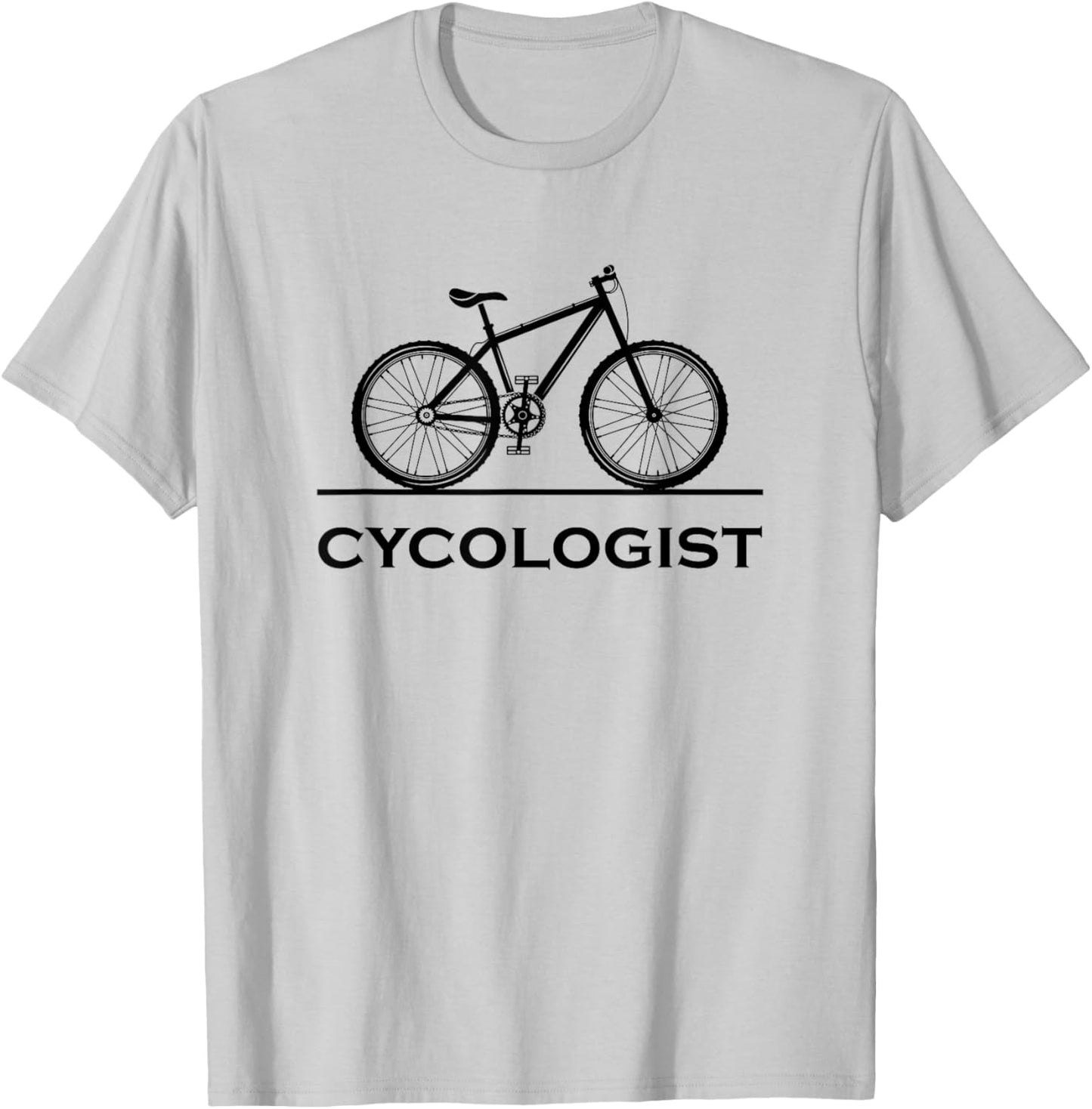 Cycologist Shirt Funny MTB Cycling Gift Bike Cycology T-Shirt - T-Shirt | Ash
