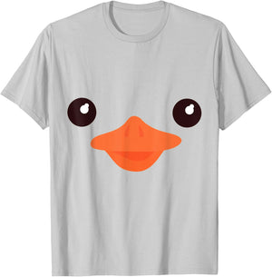 Duck Face Costume Halloween Pretend I'm A Duck Funny T-Shirt - T-Shirt | Ash