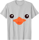 Duck Face Costume Halloween Pretend I'm A Duck Funny T-Shirt - T-Shirt | Ash