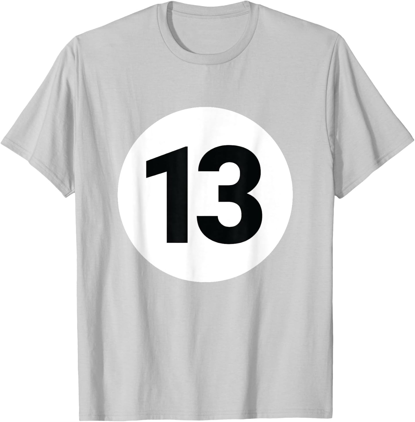 8 Pool Ball 13 Billiards Costume Halloween Group Matching T-Shirt - T-Shirt | Ash