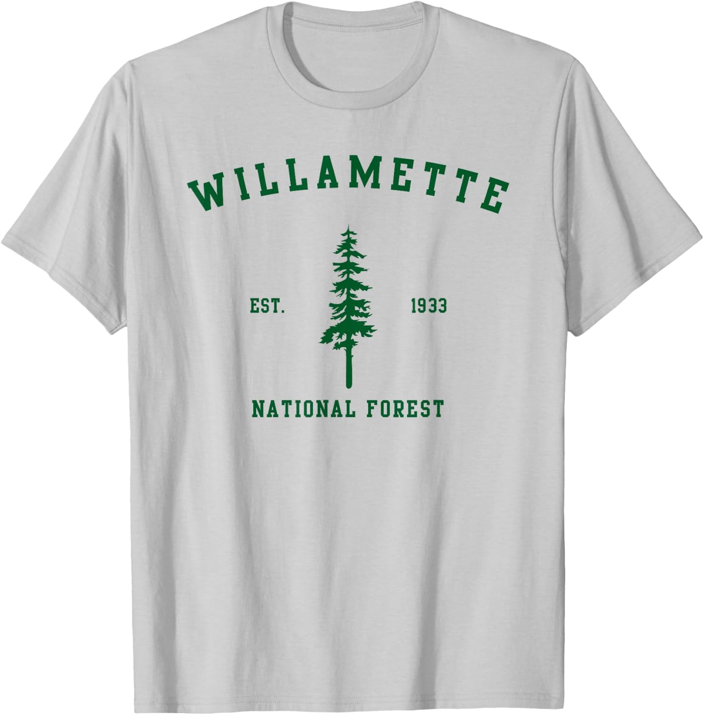 Willamette National Forest Explore Oregon T-Shirt - T-Shirt | Ash