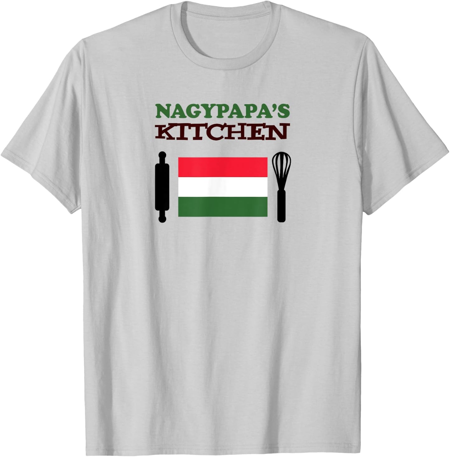 Nagypapa's Kitchen Hungarian Grandpa T-Shirt - T-Shirt | Ash