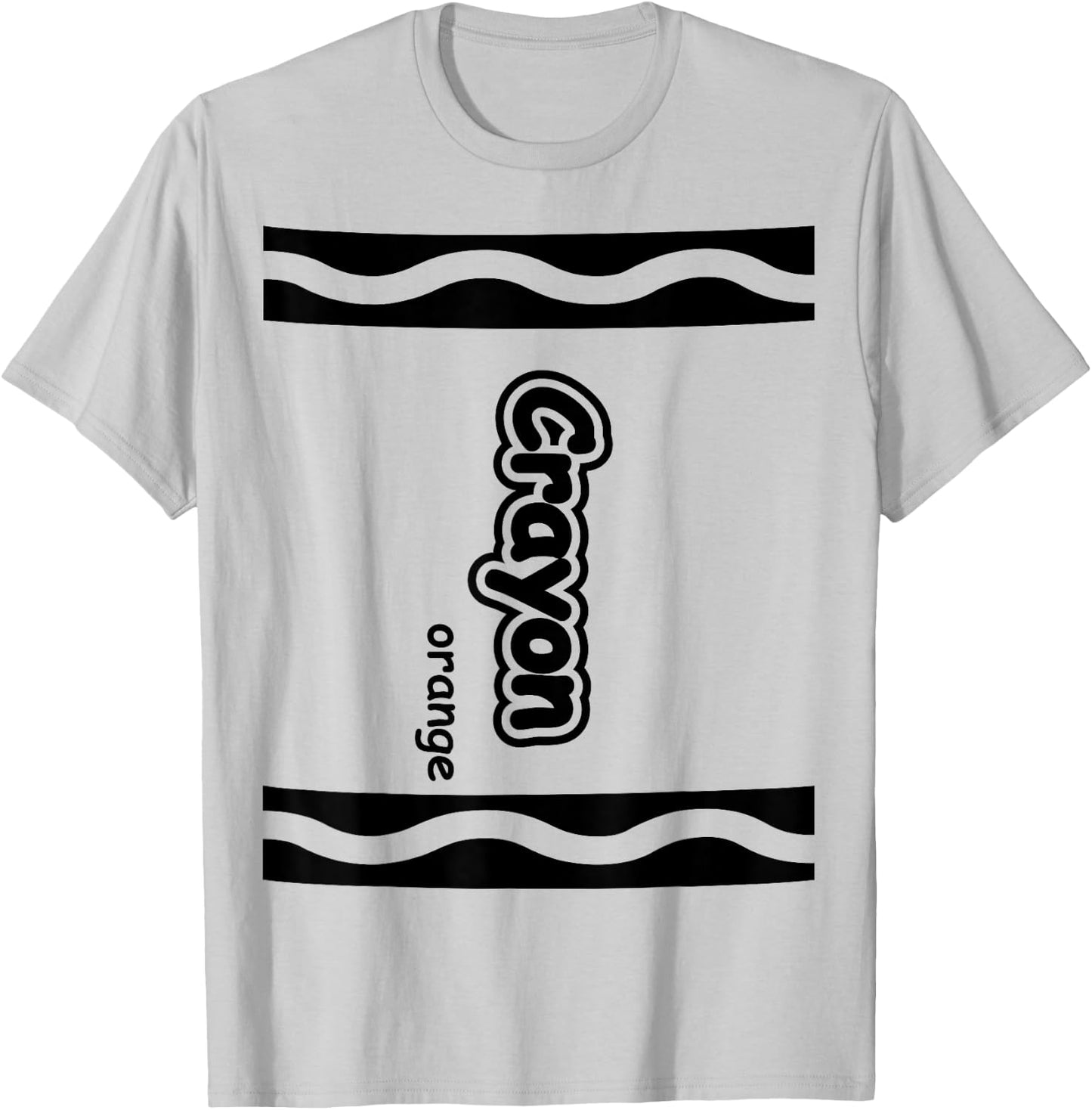 Orange Crayon Easy Halloween Costume Cute T-Shirt - T-Shirt | Ash