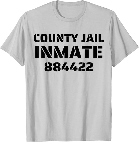 Halloween County Jail Inmate Prisoner Costume Party T-Shirt - T-Shirt | Ash