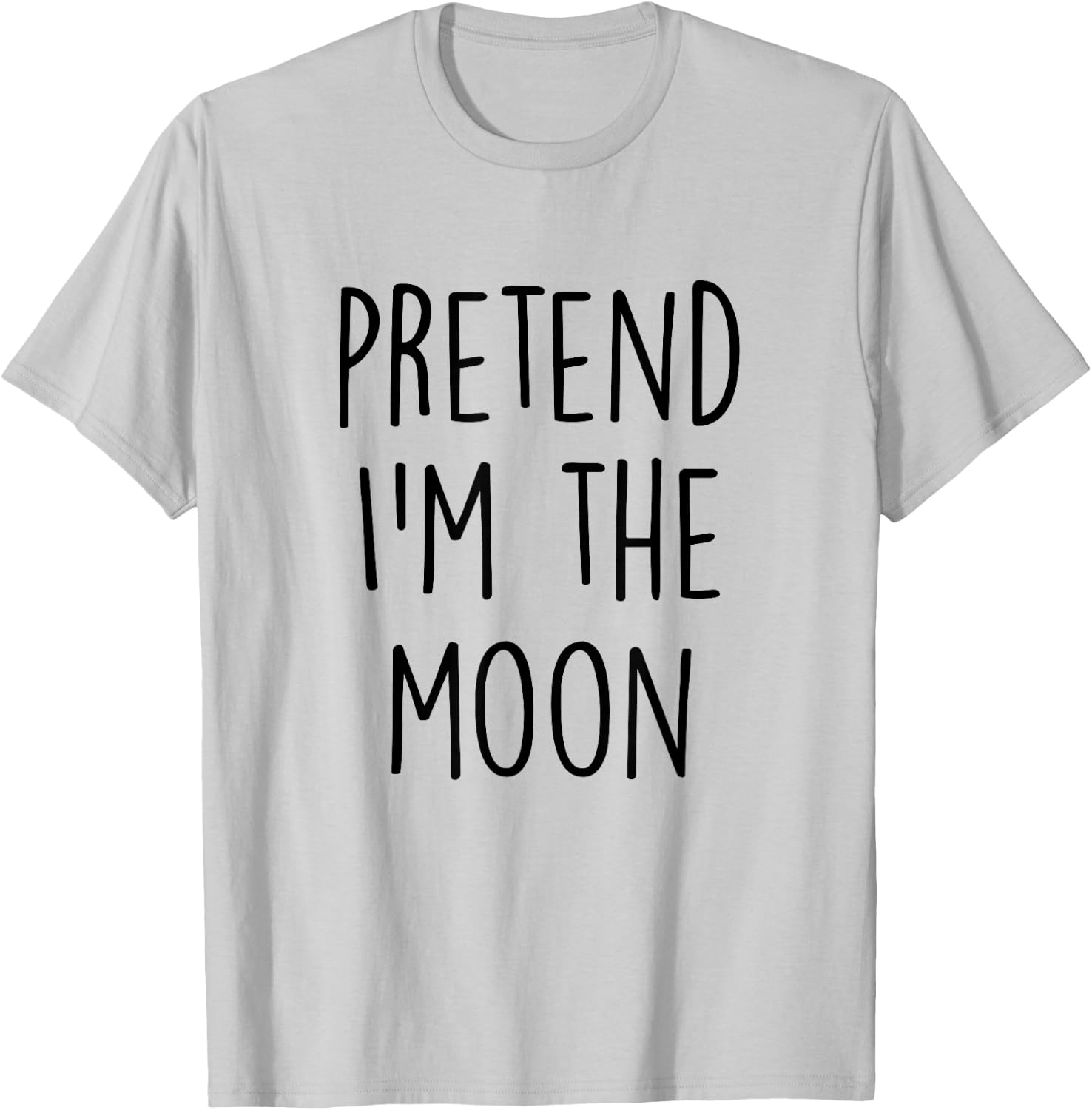 Pretend I'm The Moon Costume Funny Halloween Party T-Shirt - T-Shirt | Ash