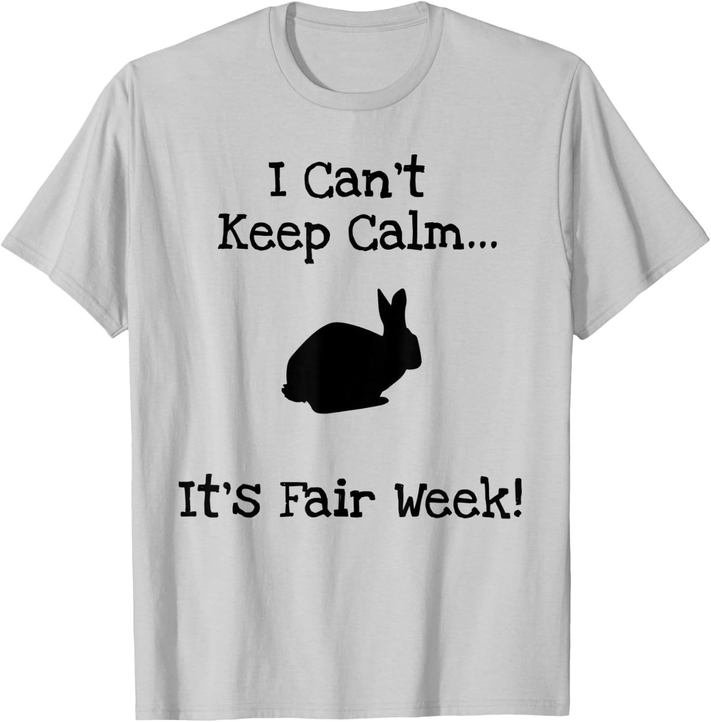 Funny State County Fair Livestock Show Farm Animal Rabbit T-Shirt - T-Shirt | Ash