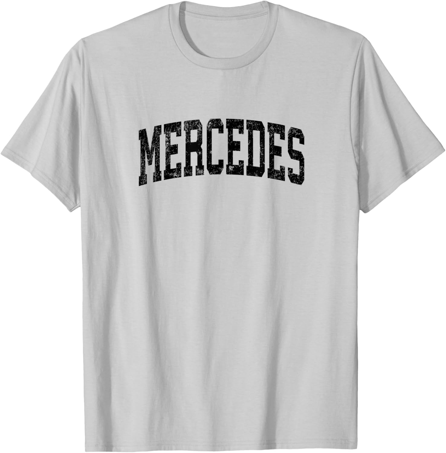 Mercedes Texas TX Vintage Athletic Sports Black Design T-Shirt - T-Shirt | Ash
