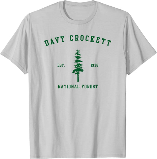 Davy Crockett National Forest Explore Texas T-Shirt - T-Shirt | Ash