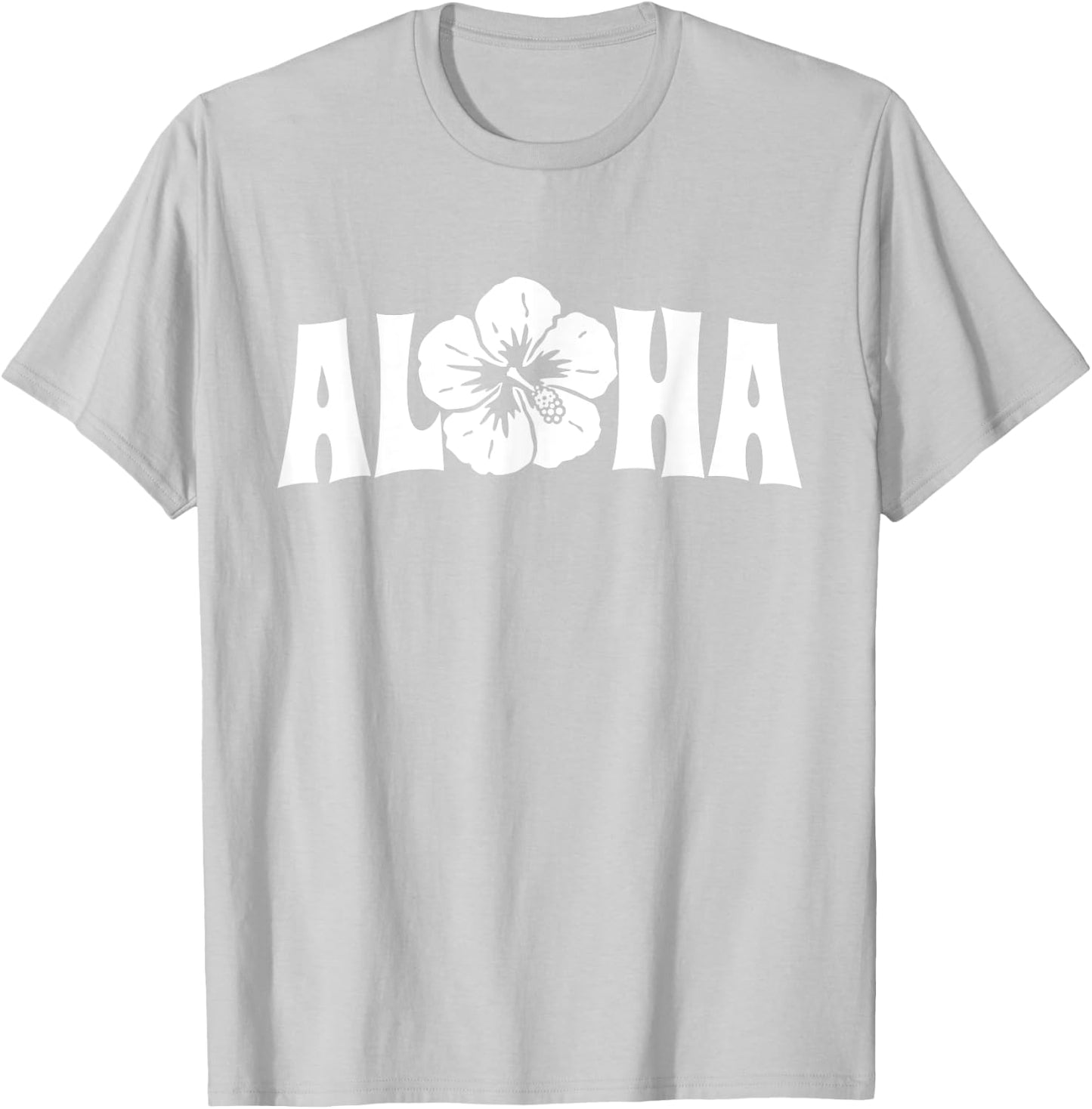 Aloha Hawaii Trip Summer Vacation Girls Women Flower Beach T-Shirt - T-Shirt | Ash