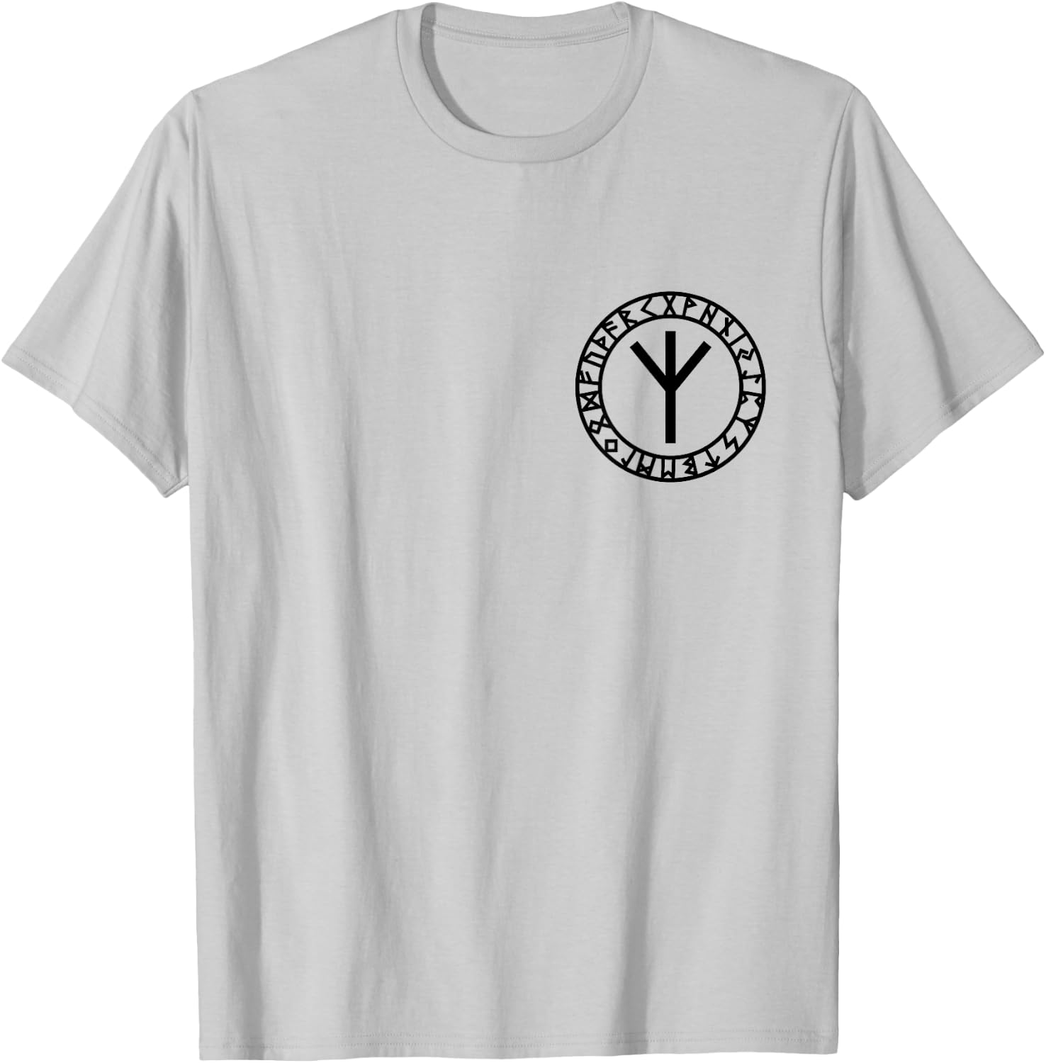 Algiz rune amulet Viking Nordic Germanic Odin Thor Vintage T-Shirt - T-Shirt | Ash