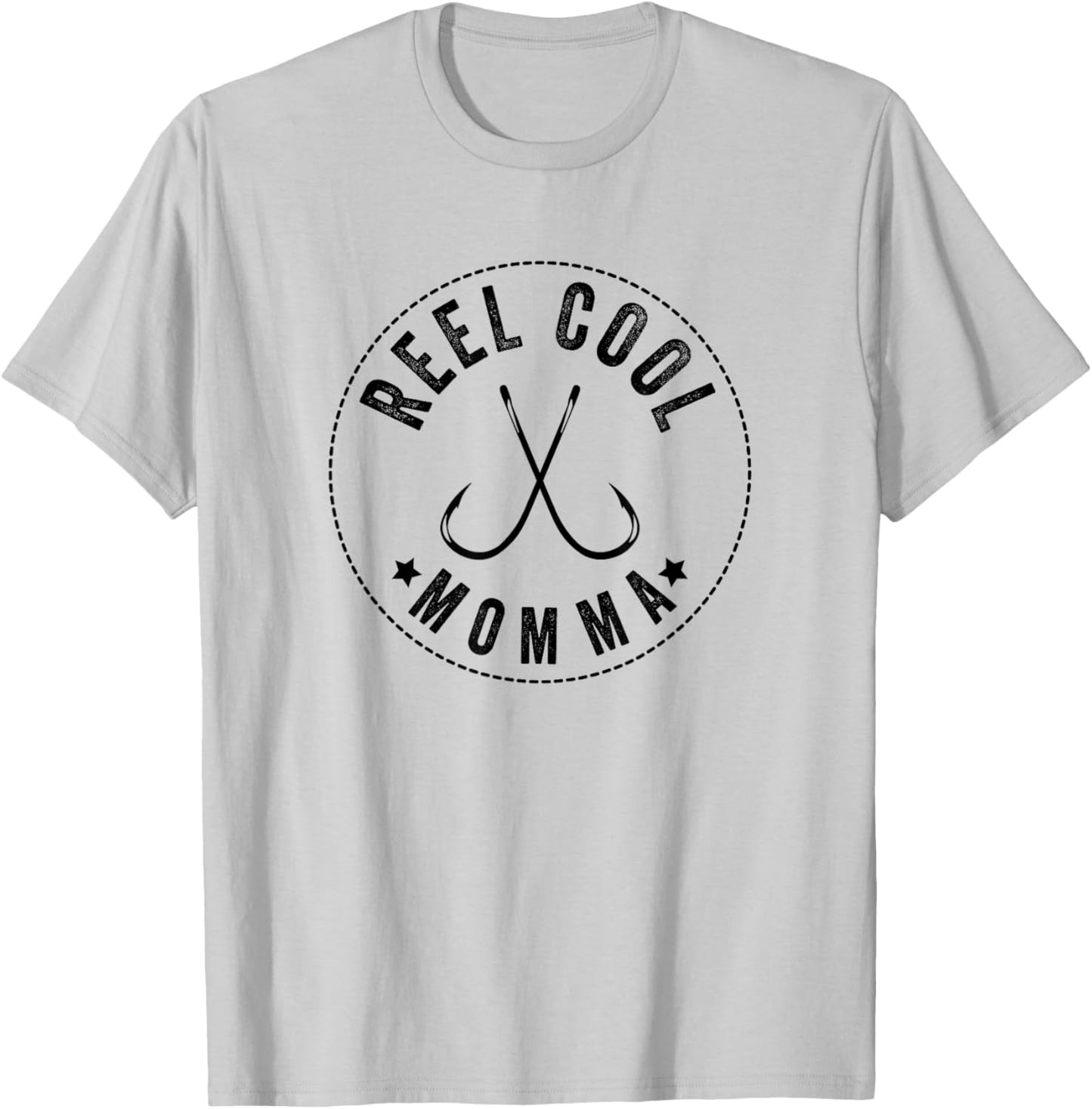 Reel Cool Momma, Moms Fishing T-Shirt - T-Shirt | Ash