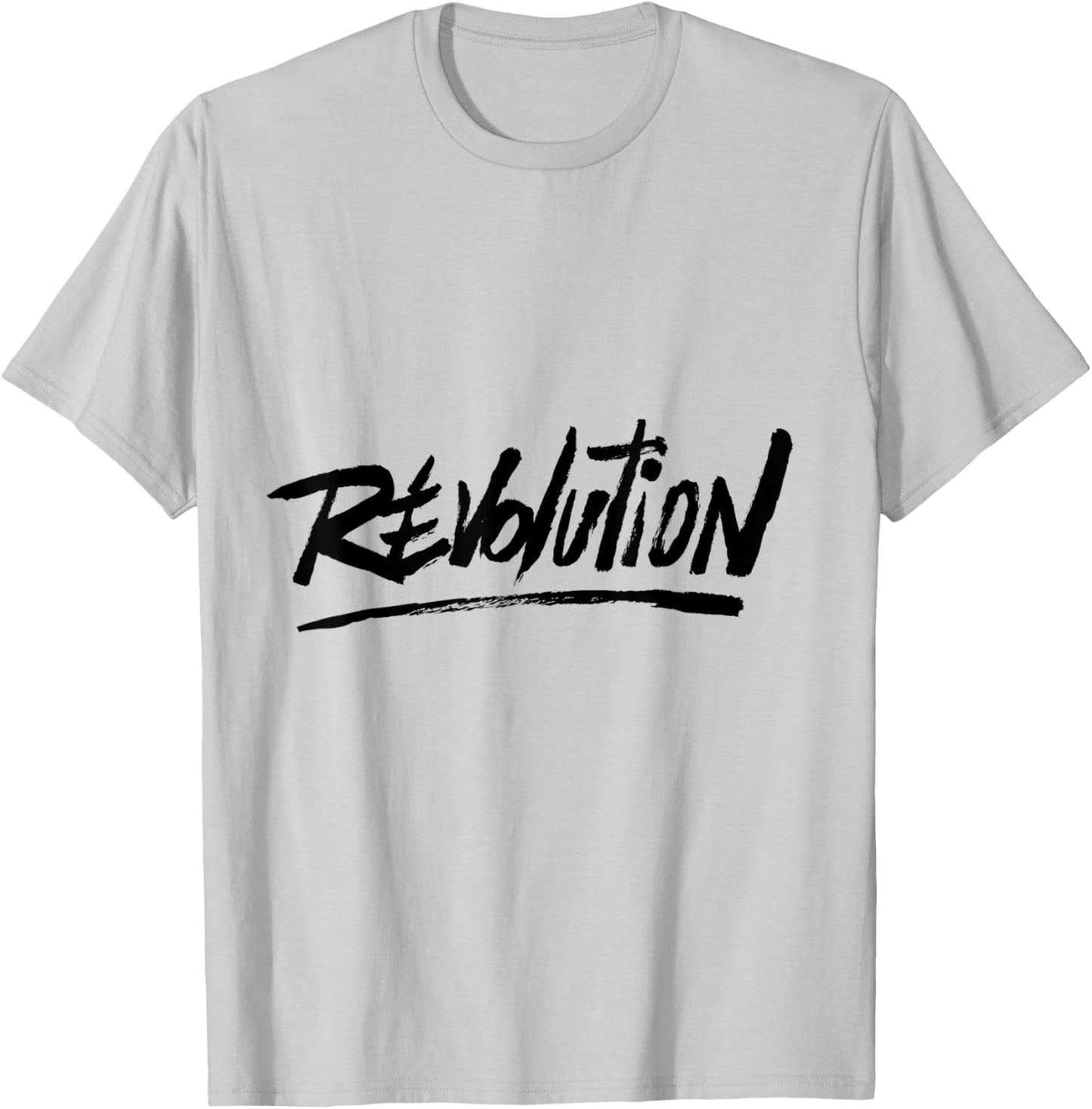 Revolution Word T-Shirt - T-Shirt | Ash