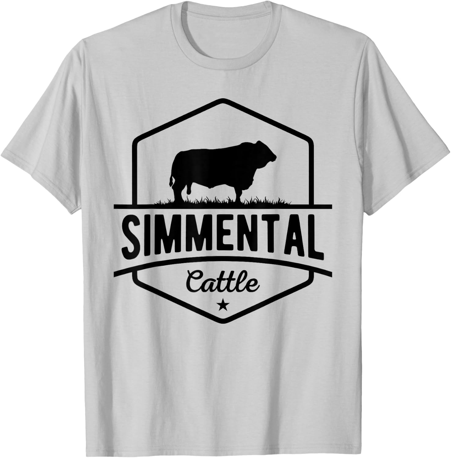 Cow Farmer - Simmental Cattle T-Shirt - T-Shirt | Ash