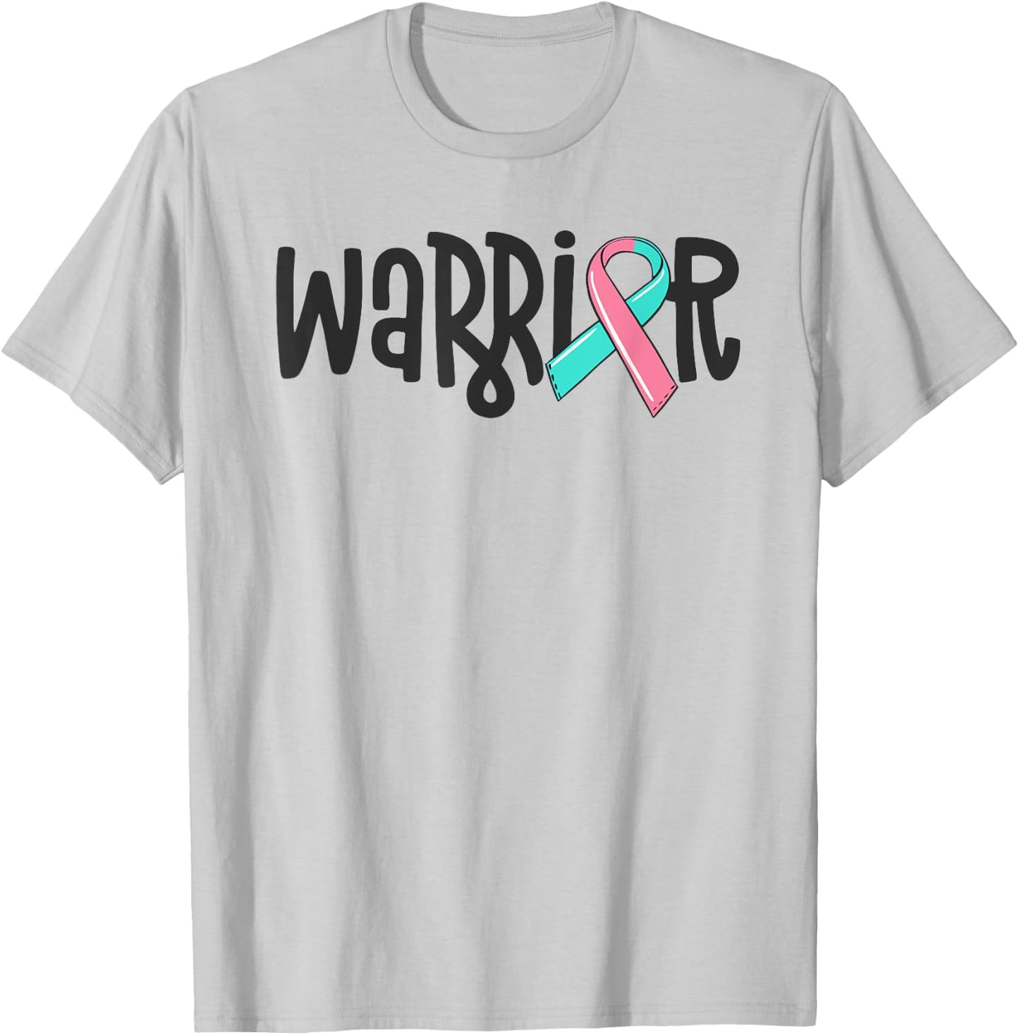 Warrior BRCA Breast Cancer Awareness Previvor Masectomy T-Shirt - T-Shirt | Ash