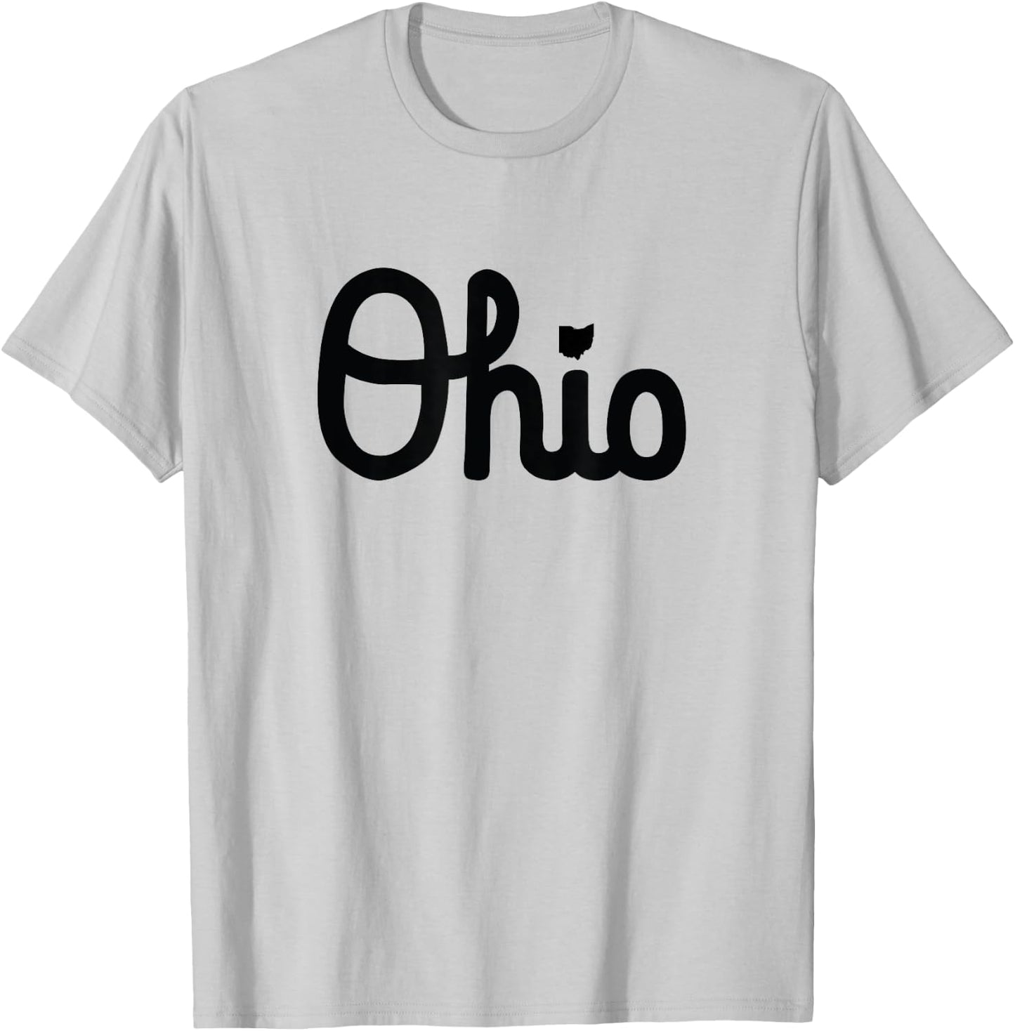Vintage Script Ohio Dots The I T-Shirt - T-Shirt | Ash