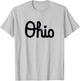 Vintage Script Ohio Dots The I T-Shirt - T-Shirt | Ash