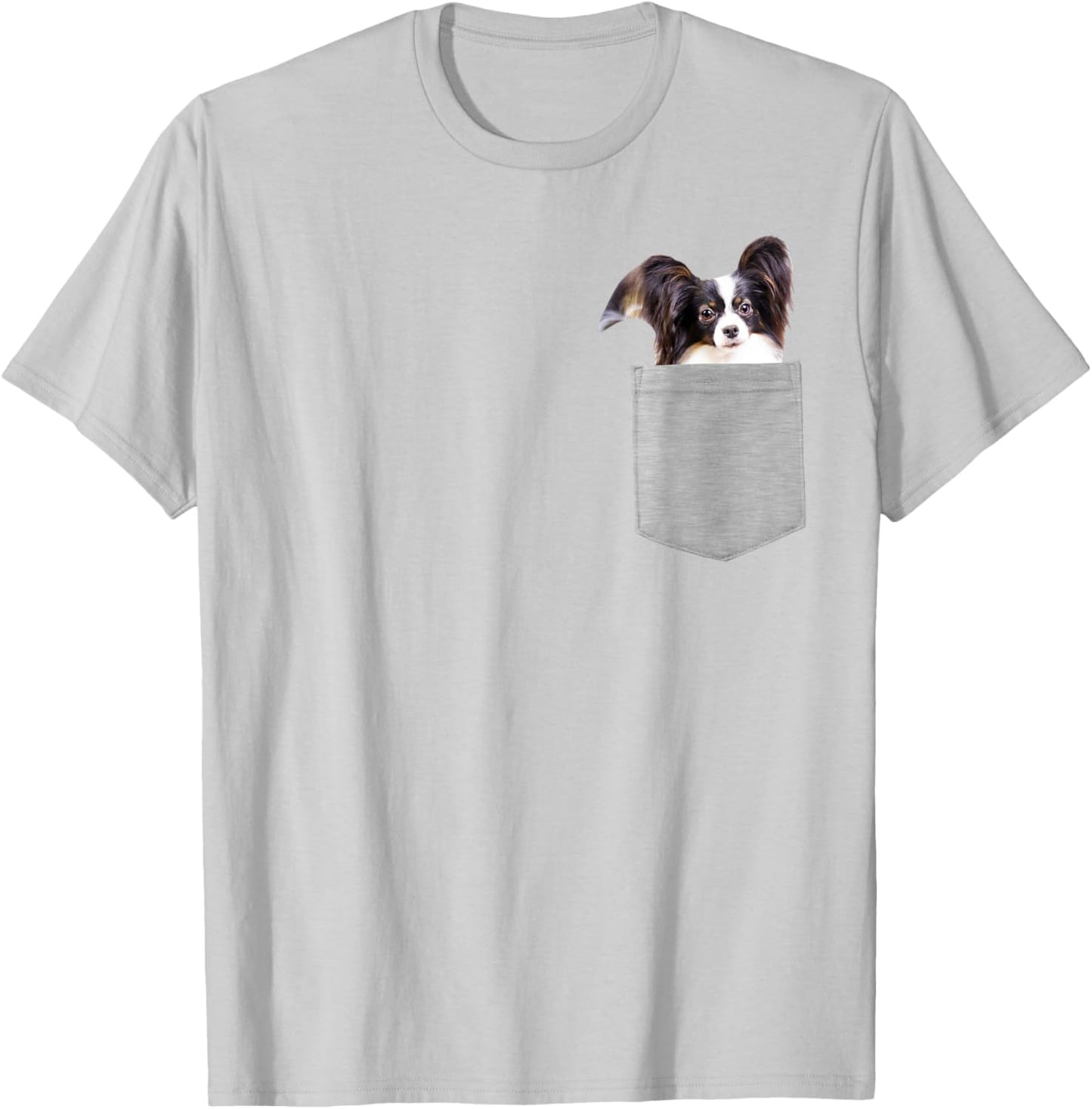 Dog in Your Pocket Papillon Women Kids T-Shirt - T-Shirt | Ash