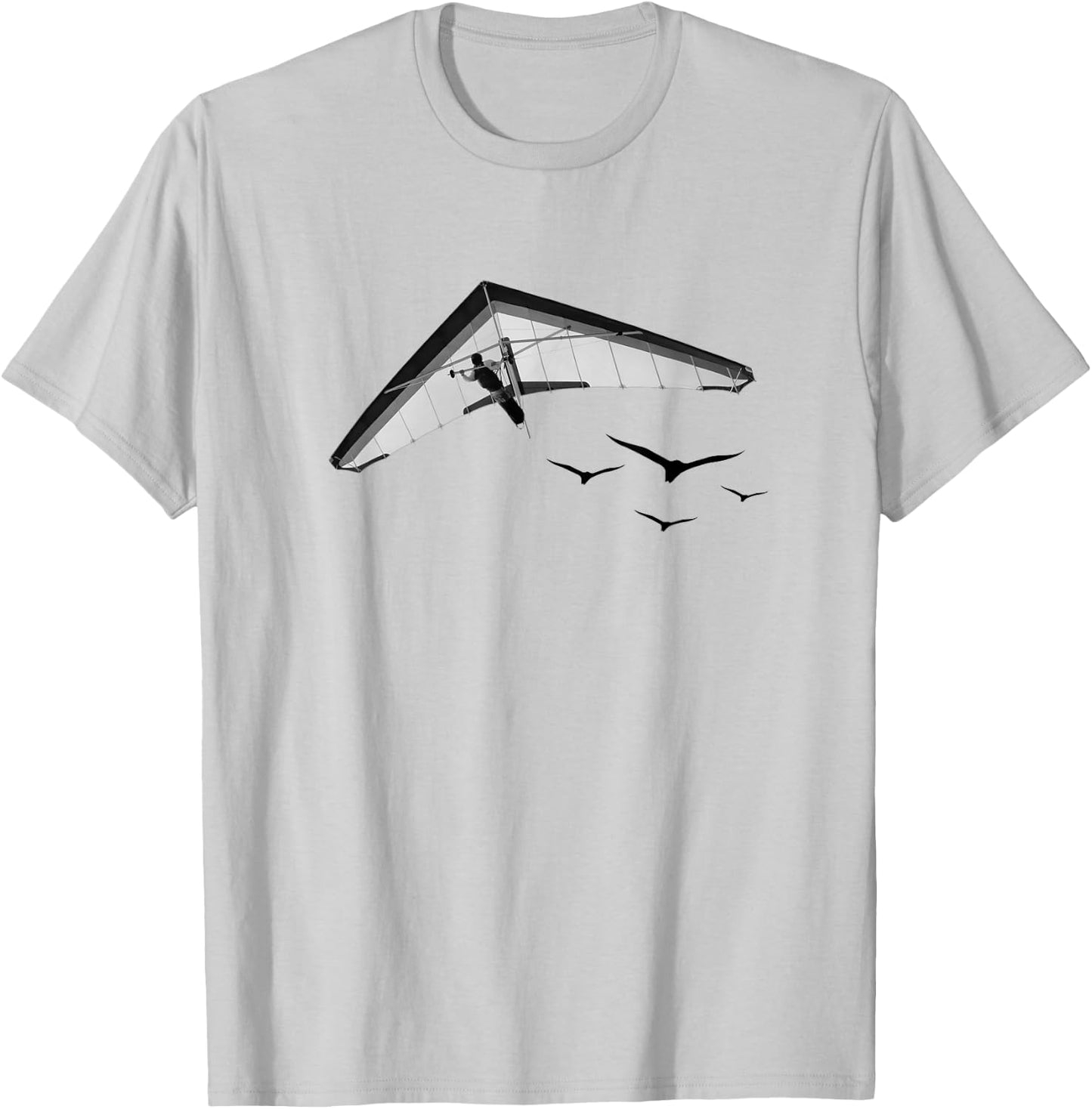 Hang Glide. Pilot Quote Fly, Aviate T-Shirt - T-Shirt | Ash