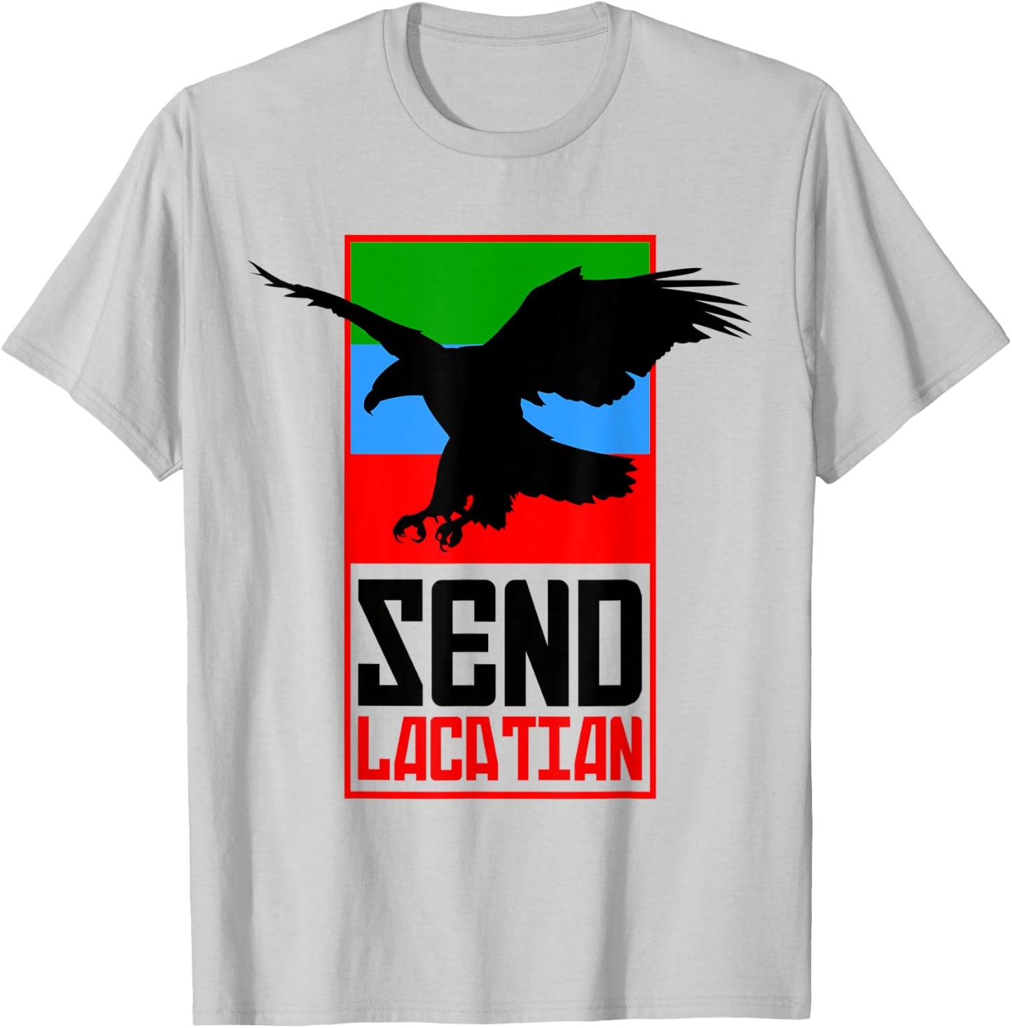 Dagestan Eagle. Dagestan Send Location T-Shirt - T-Shirt | Ash
